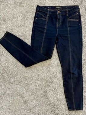 Liverpool Los Angeles The Ankle Skinny Front Seam Dark Wash Denim Jeans [10/30]